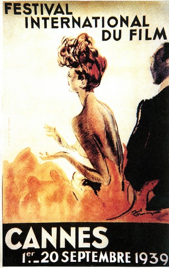 Poster for the first Cannes Film Festival in 1939