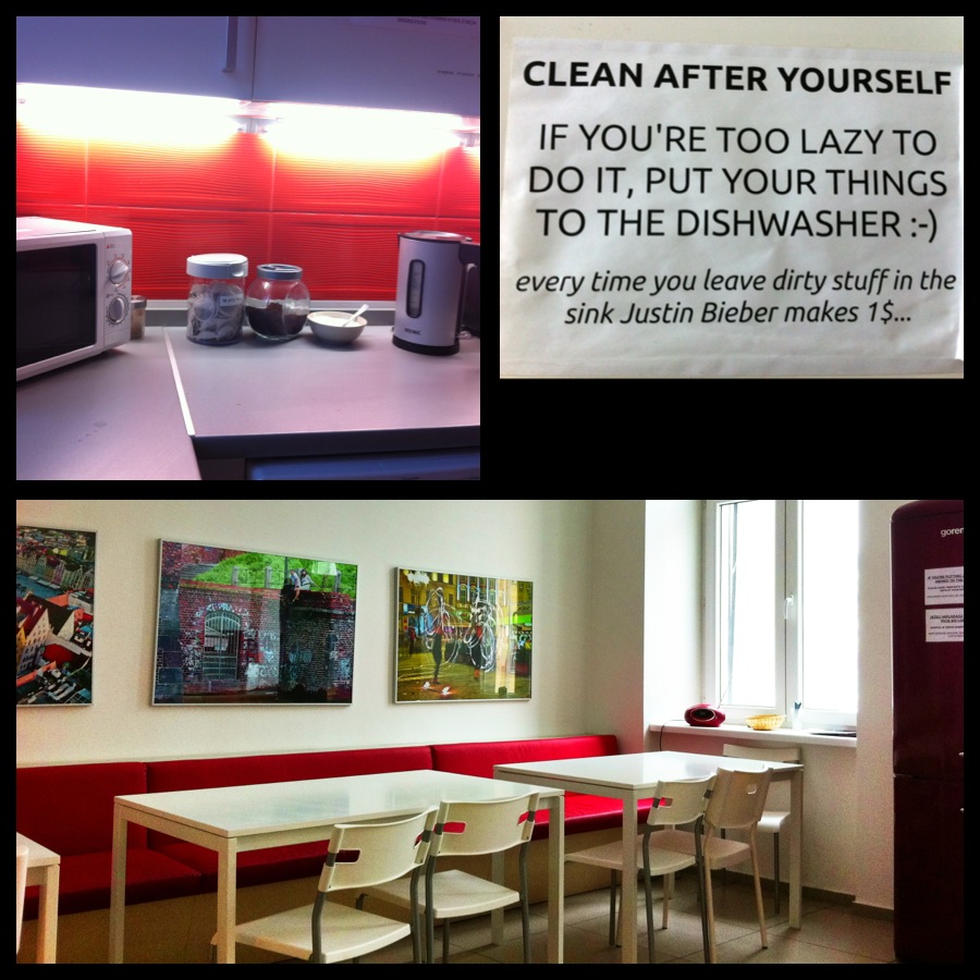 Grampas Hostel, Wroclaw Poland kitchen