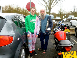 Picked up by the grandaddy of hitchhiking himself!