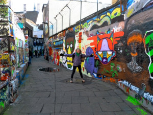 Graffiti alleyway in Gent, Belgium