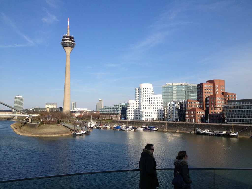 Dusseldorf's Mediahafen skyline