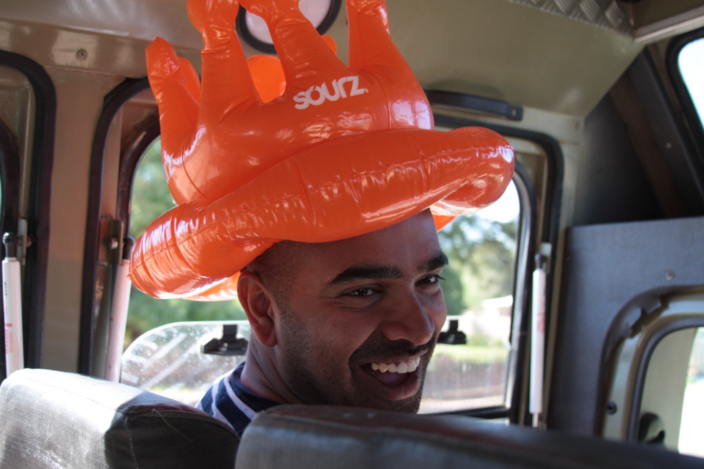 Simon Lewis, our spiritual guide to Orange River got some unusual life buoyancy aids to assist me...thankfully there were not needed in the end.
