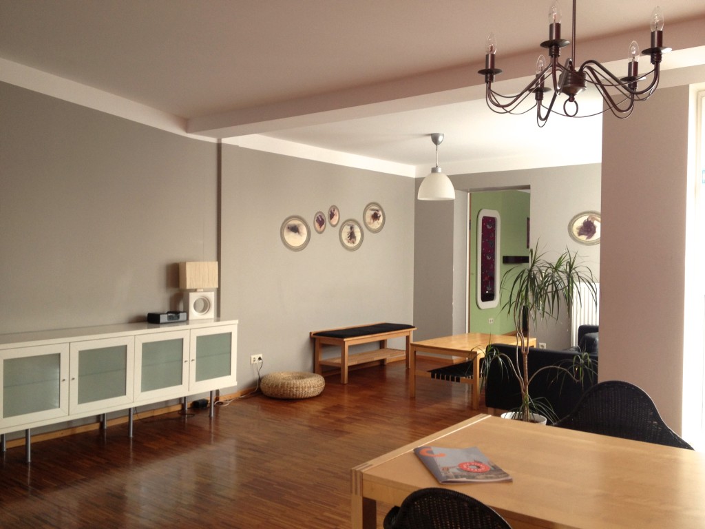 Lounge of the rooftop apartment, Circus Hostel. Berlin