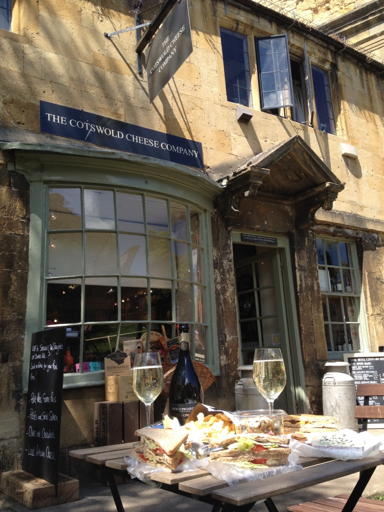 Picnic lunch, courtesy of Cotswold Cheese Company
