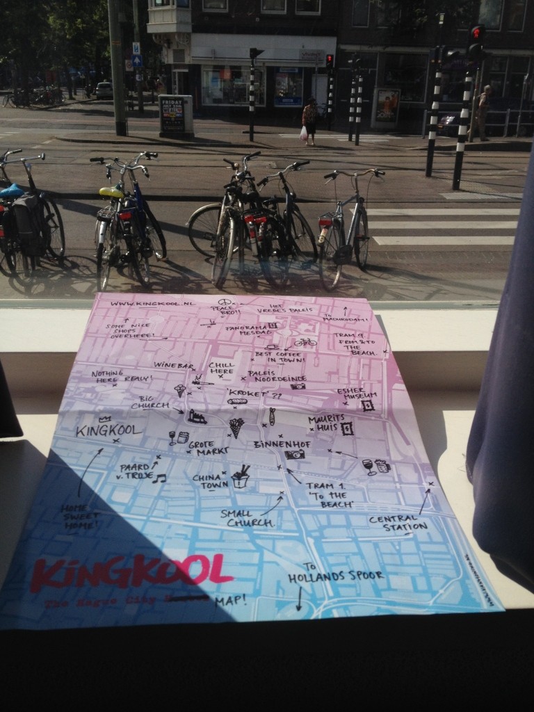 Kingcool Hostel in Hague have a free map which lists all the staff's personal favourite places to eat and stay in
