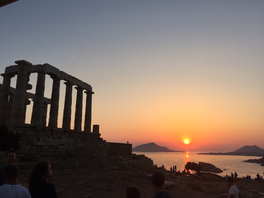 Temple of Poseidon for sunset!