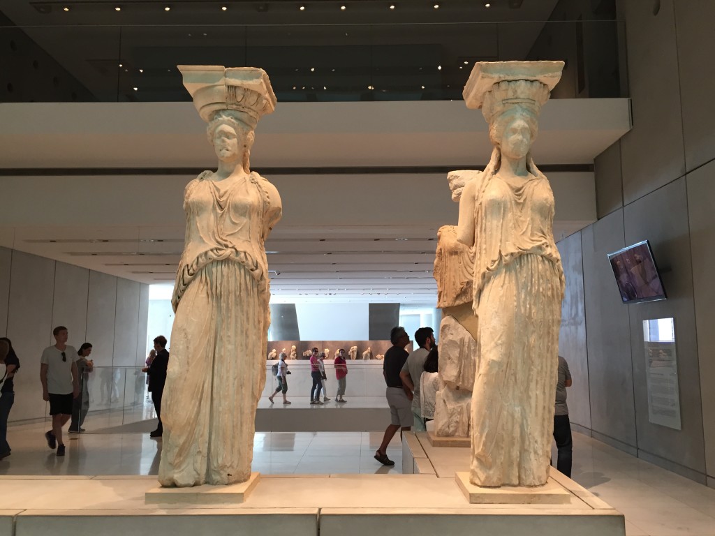 At the foot of the Acropolis lies the grand Acropolis Museum. A spectacular glass edifice with great views onto the Acropolis, the museum displays the remaining treasures of the Acropolis. It gives you a great perspective of what the Acropolis would have looked like in its former glory. From the 160m frieze of the Parthenon to the replica of the missing Parthenon Marbles: everything is here. In the mezzanine, you'll find the 5 caryatids , the 6th of which is in the British Museum.