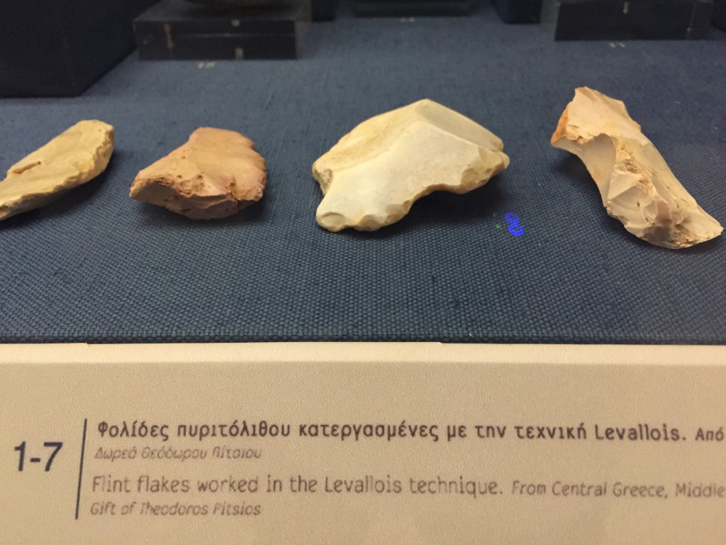 Personal highlight for me was this: The flint flakes from the Middle Palaeolithic Period. Dating from 40000-50000 BC, it maybe the oldest manmade thing you will ever see in your life.