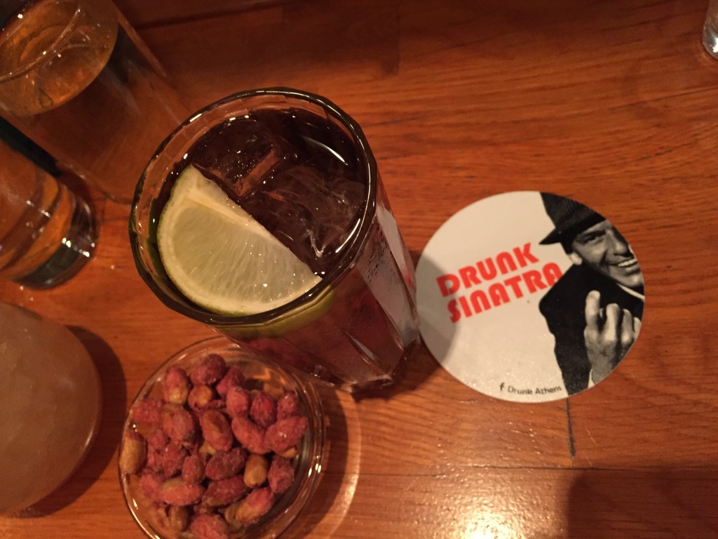 Ended the trip in style in probably my favourite bar in Athens: Drunk Sinatras. Best bar DJ in the world and fabulous cocktails-no not leave Athens without a drink here.