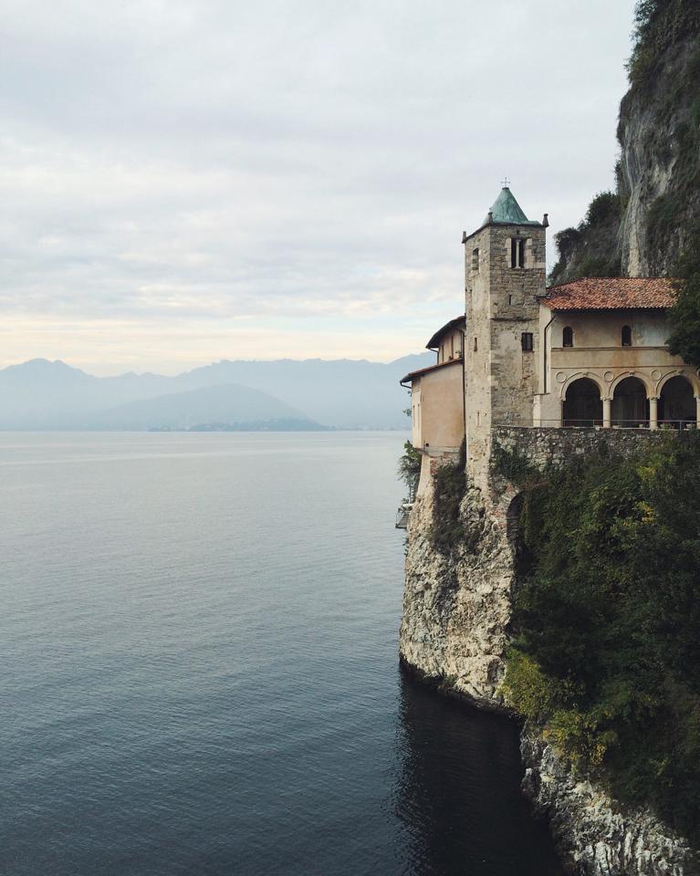 Santa Caterina del Sasso overlooking Lake Maggiore