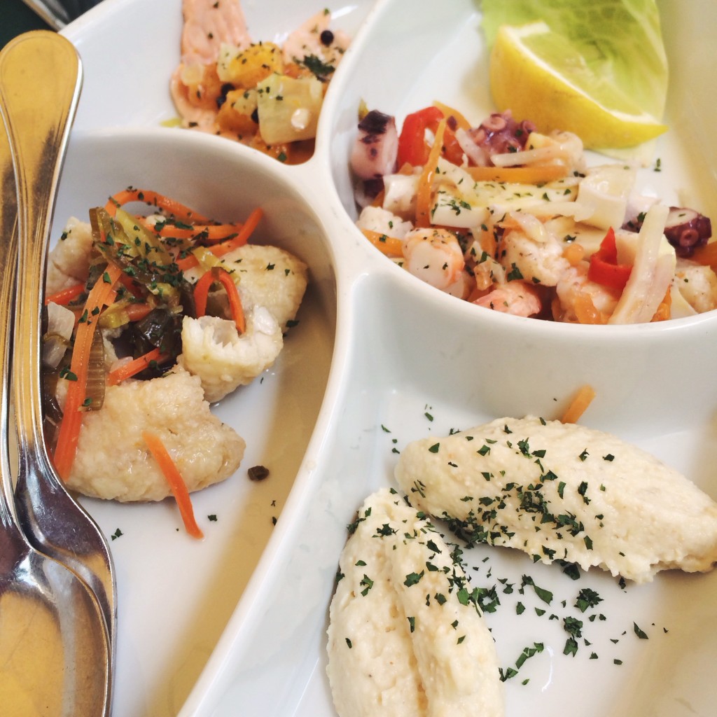 Traditional Lake Maggiore fish appetizer