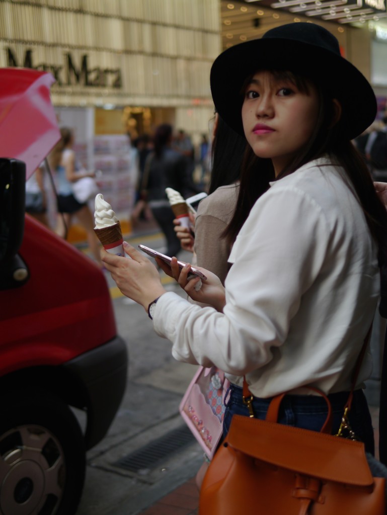Whether it taking selfies from skyscrapers or with their ice-cream, Hong Kong teens love their selfies.