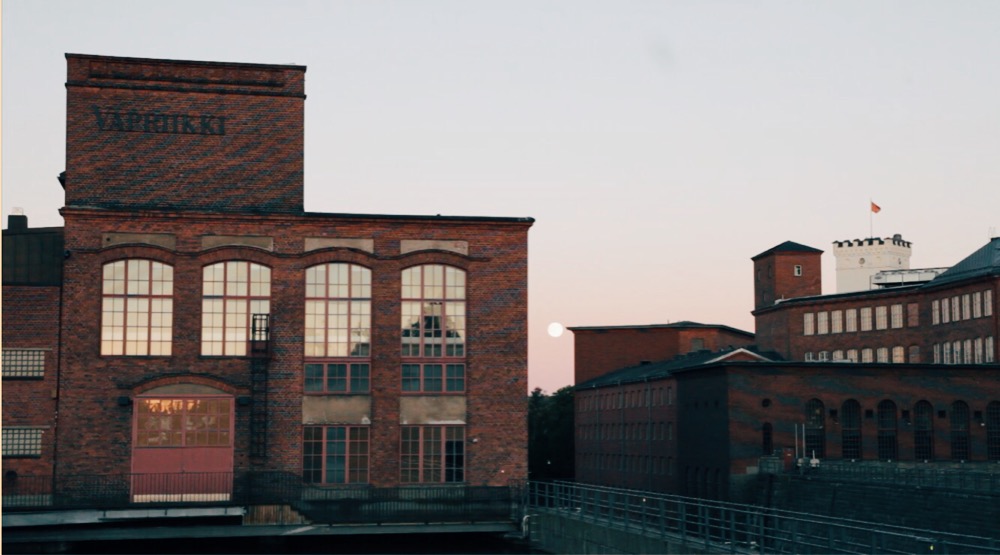 Midsummers evening walking through the Finlayson Factory area