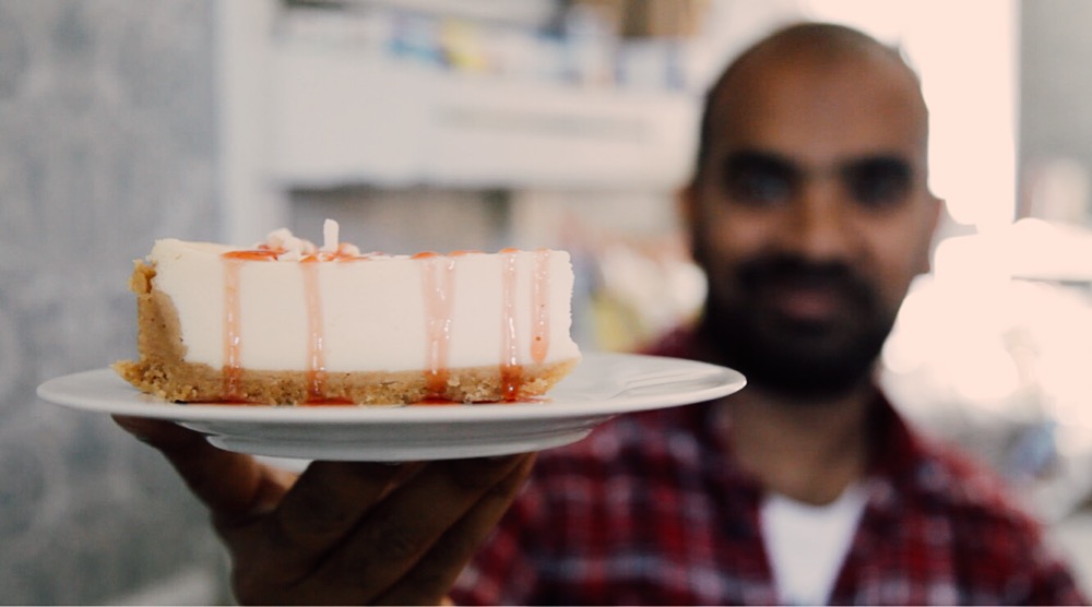 Strawberry cheesecake at Tallipihan Kahvila