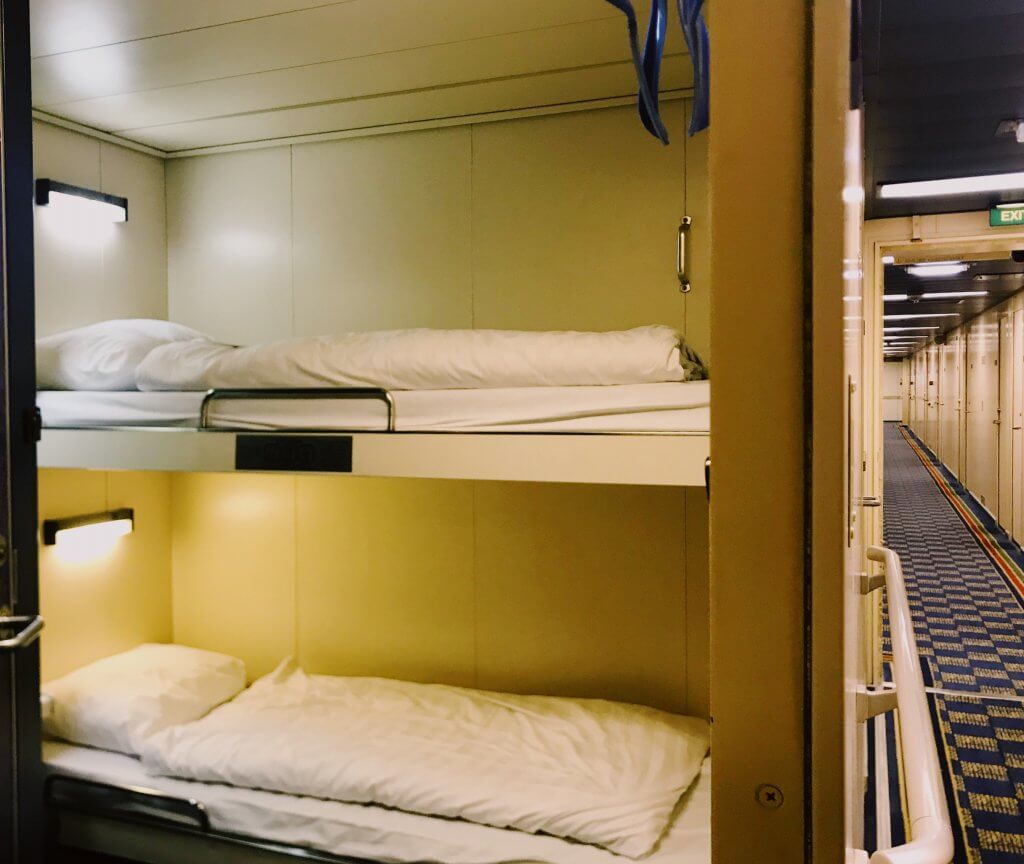 Inside Cabin P&O Ferries Hull Zeebrugge 