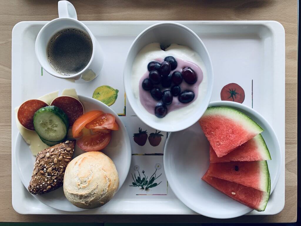 Fab buffet breakfast at Jugendherberge Waldbrol Panarbora Hostel