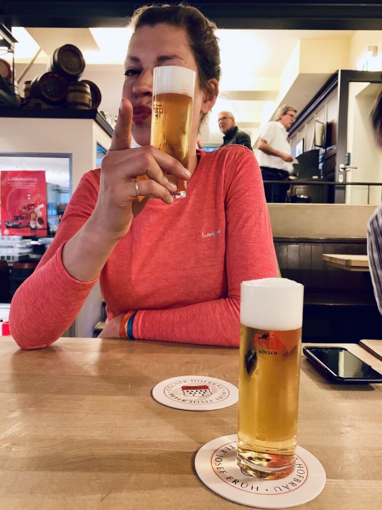 Sabrina approves the Kolsch beer but still doesn't think its the best beer in Germany