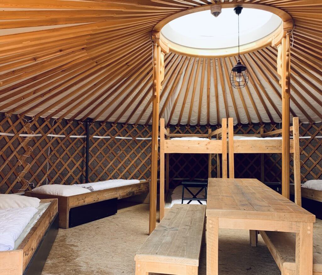 Inside look at the Yurts